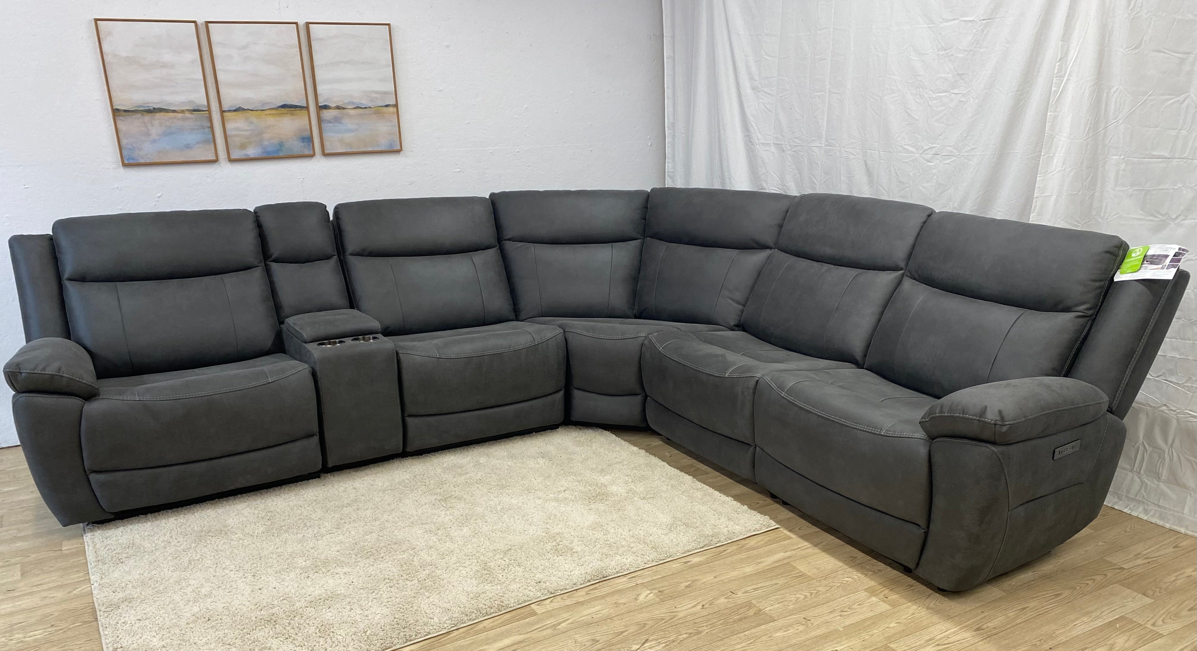 Zakary Fabric Power Recliner W/ Power Headrests