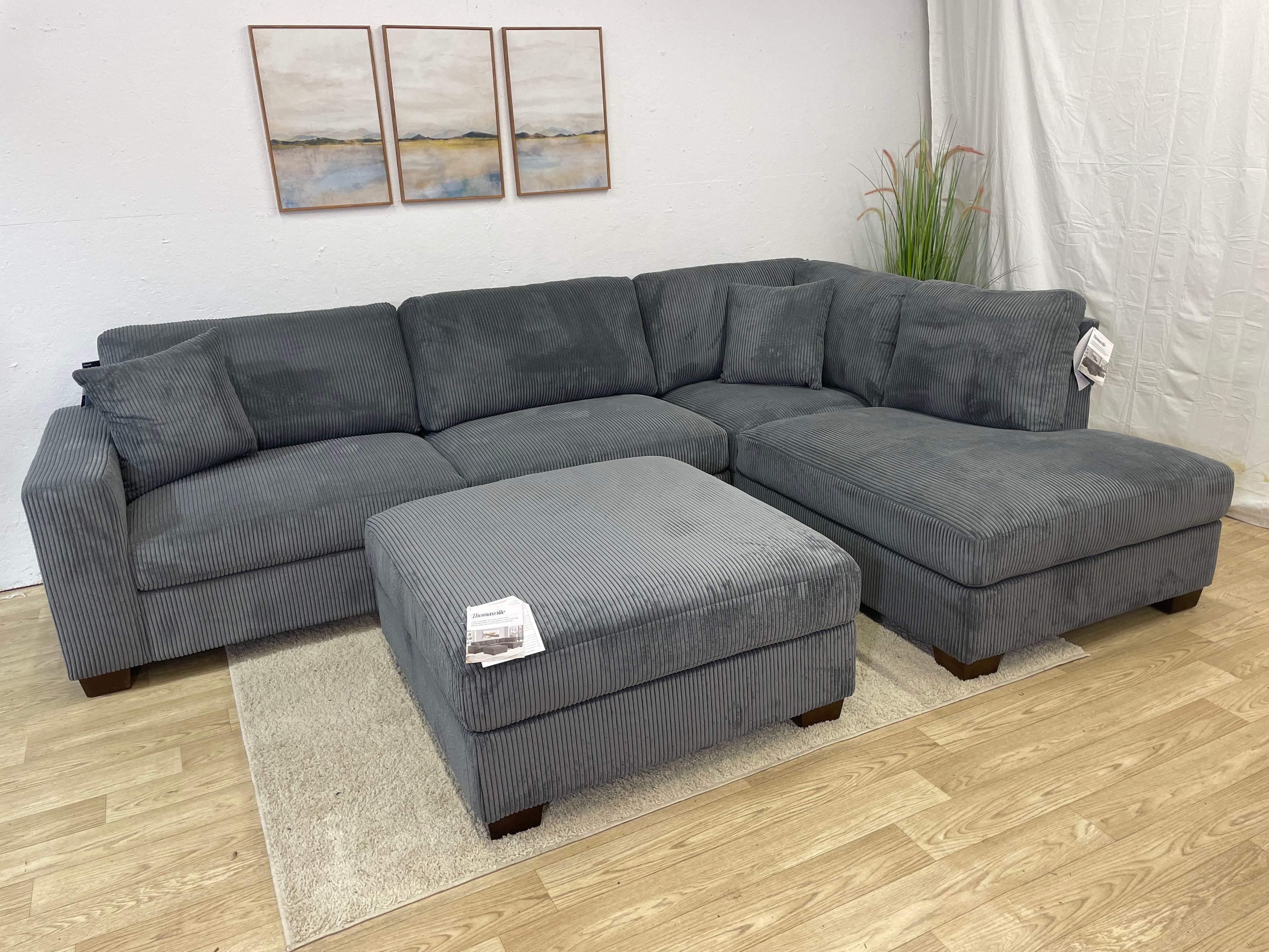 Thomasville Corduroy Sectional