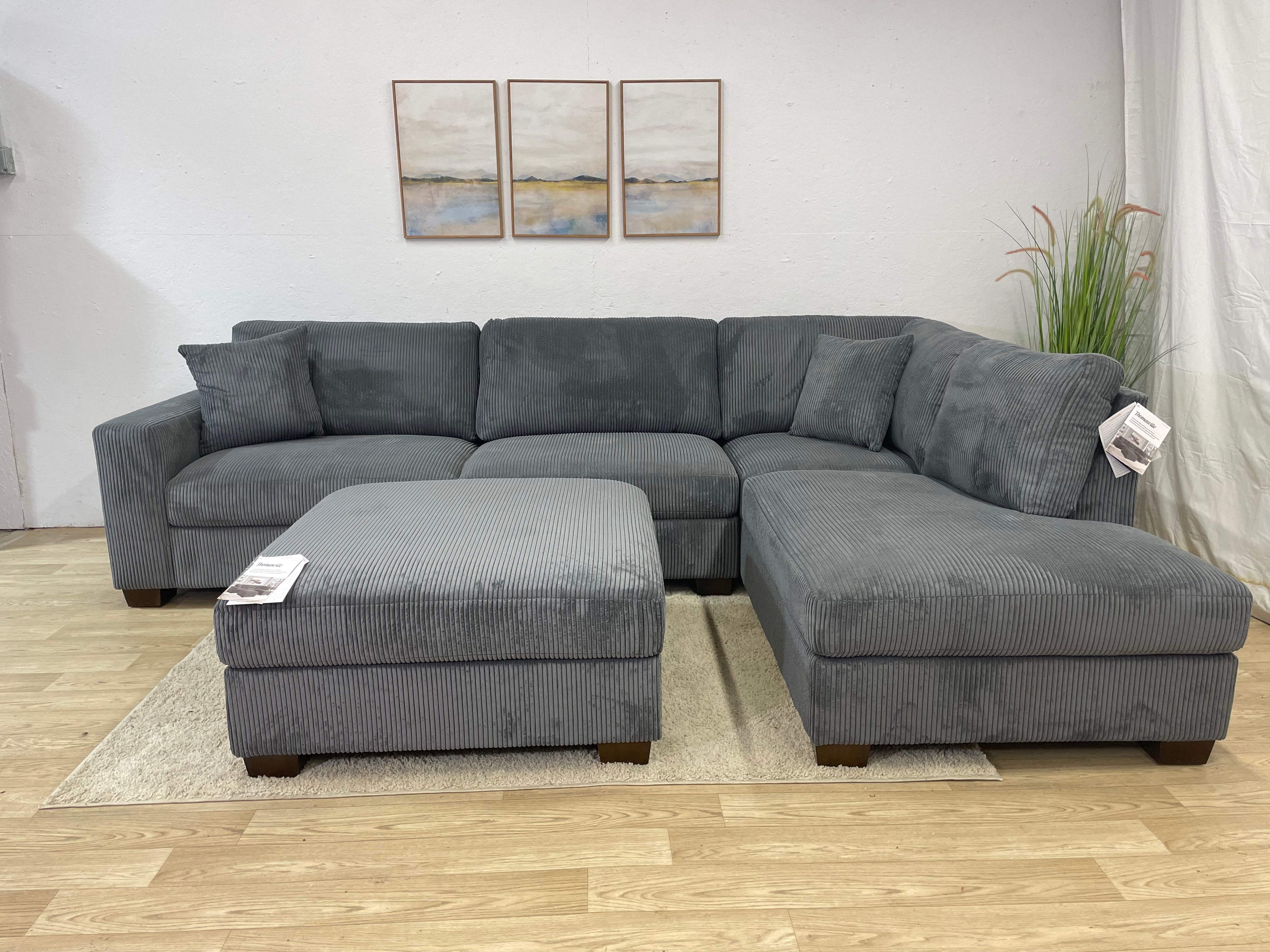 Thomasville Corduroy Sectional