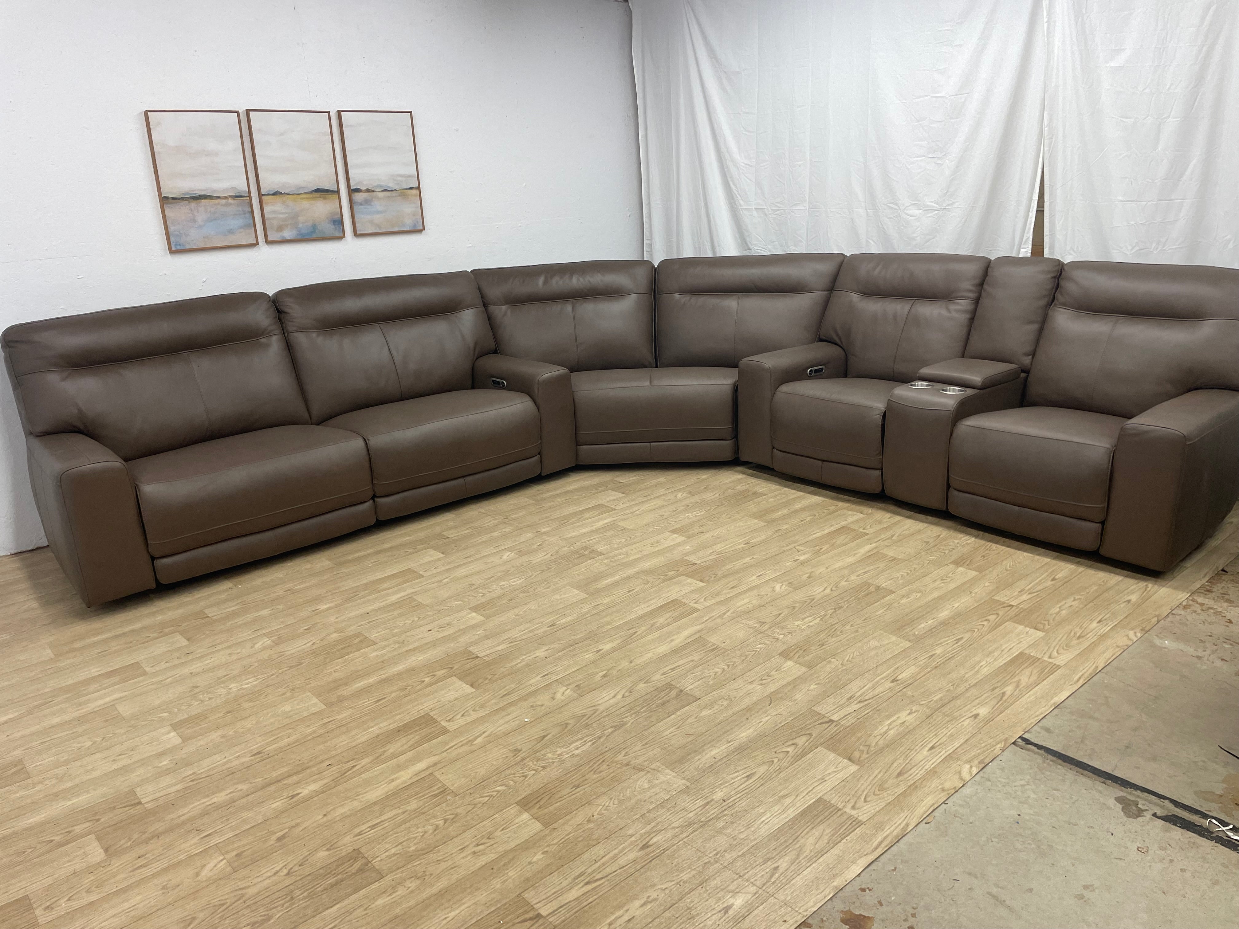 Atlas 3pc Leather Sectional Power Reclining