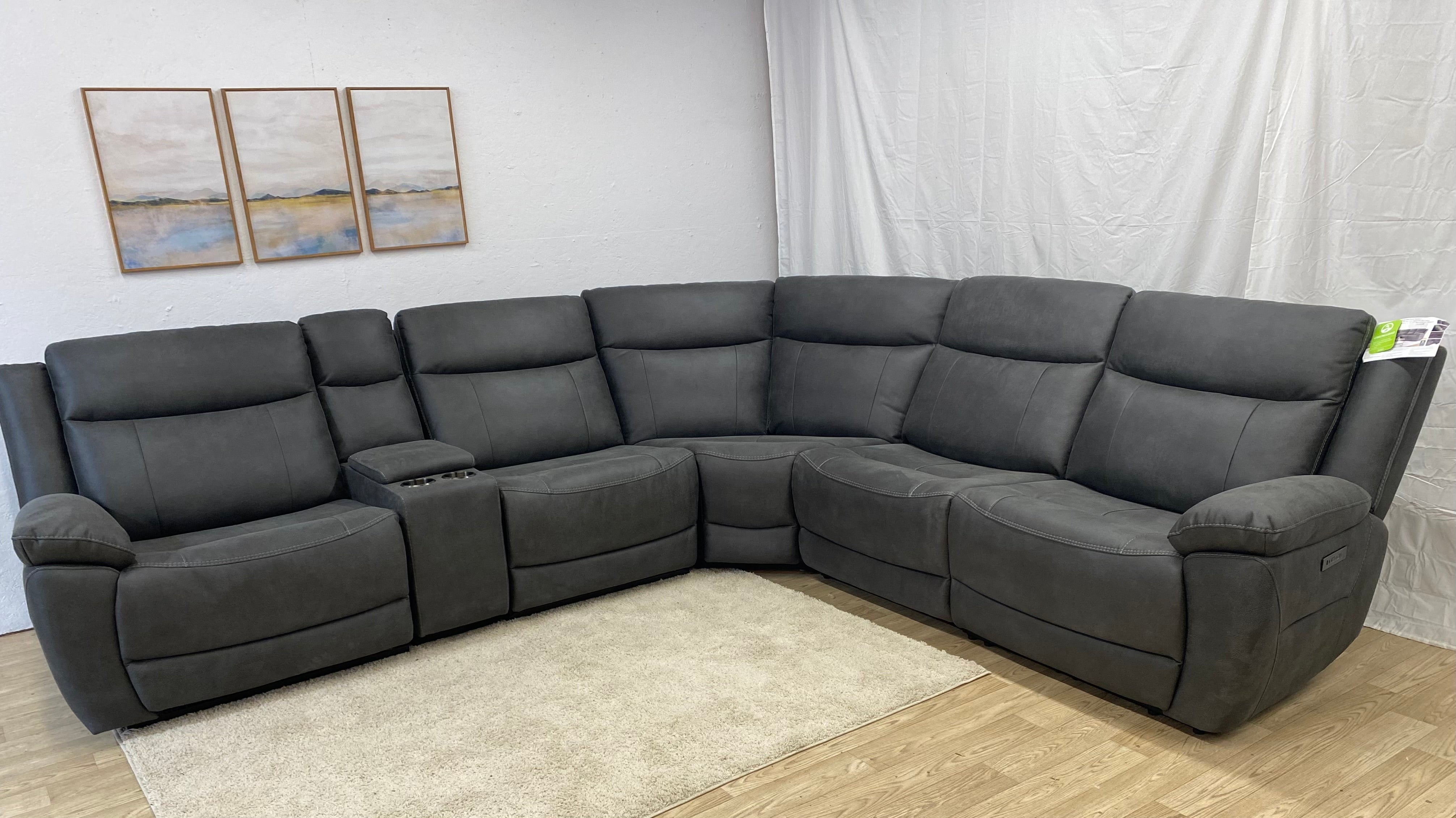 Zakary Fabric Power Recliner W/ Power Headrests