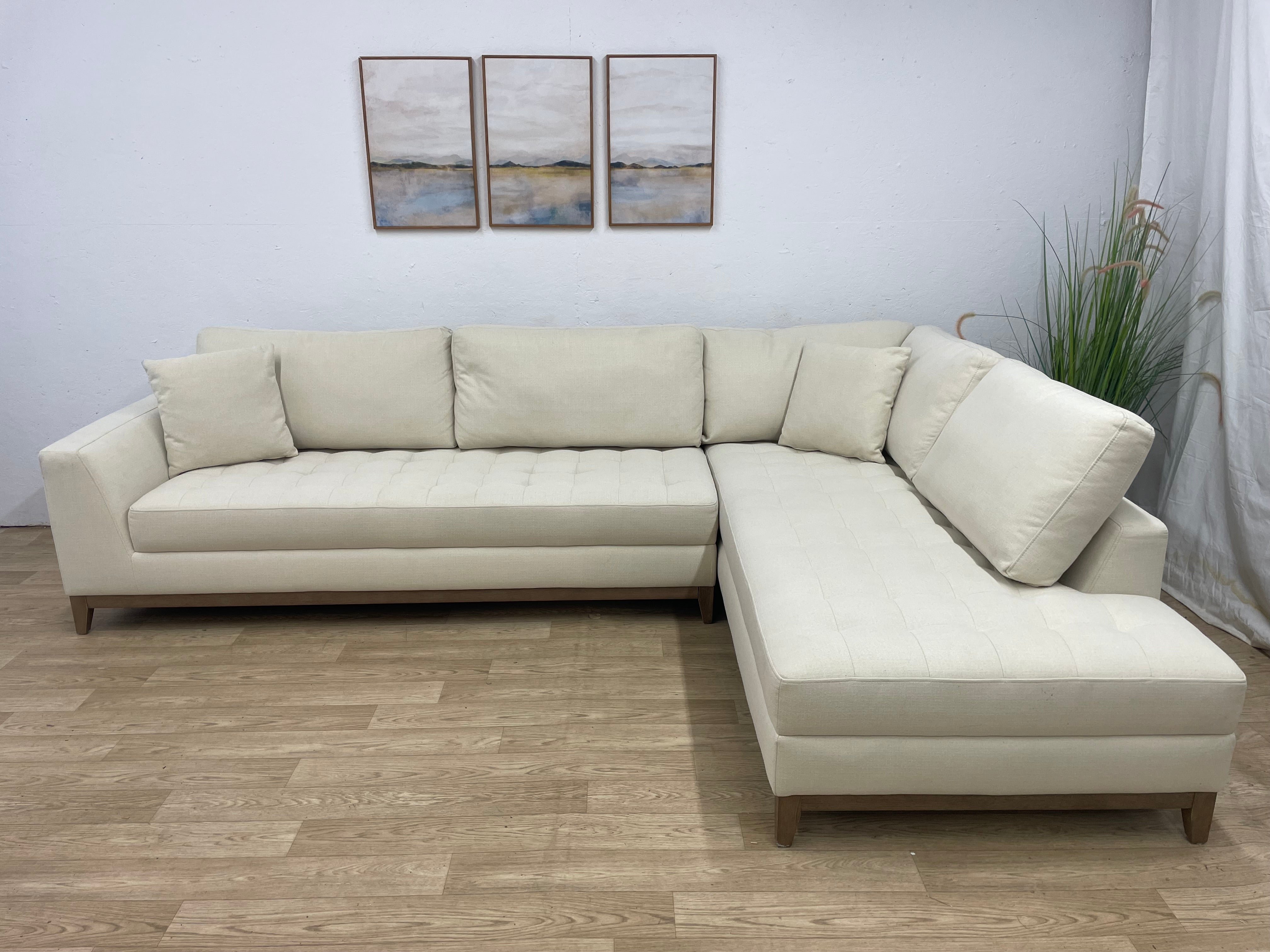 Henredon Cream Sectional Mid Century Modern