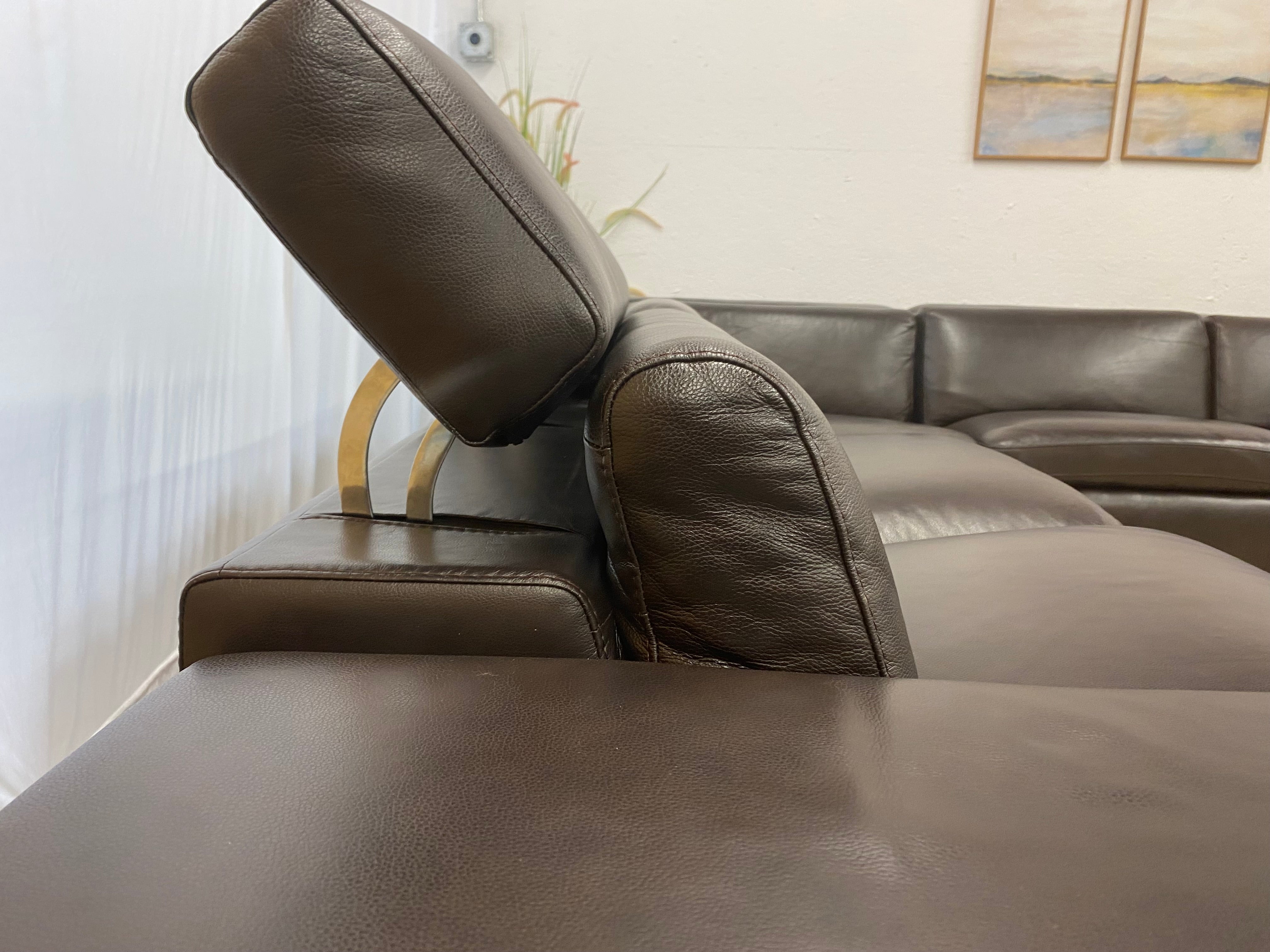 Barcolounger Top Grain Leather Sectional