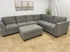 Thomasville Gray Sectional W/ Storage Ottoman