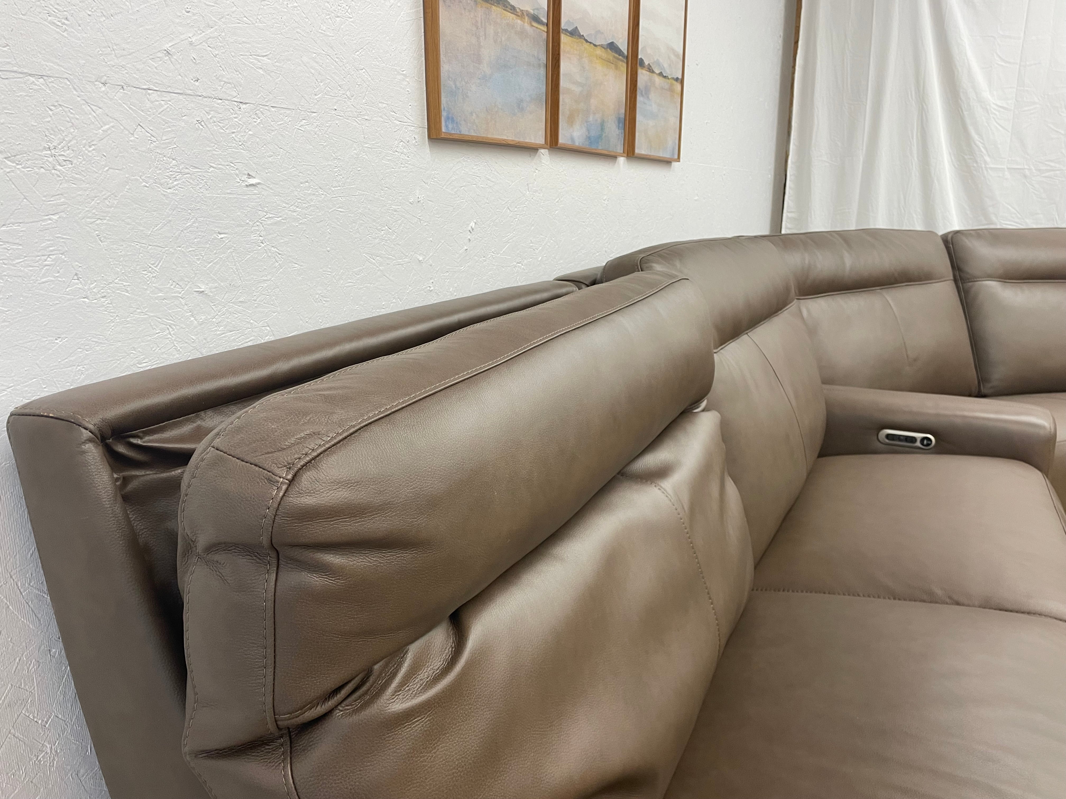 Atlas 3pc Leather Sectional Power Reclining