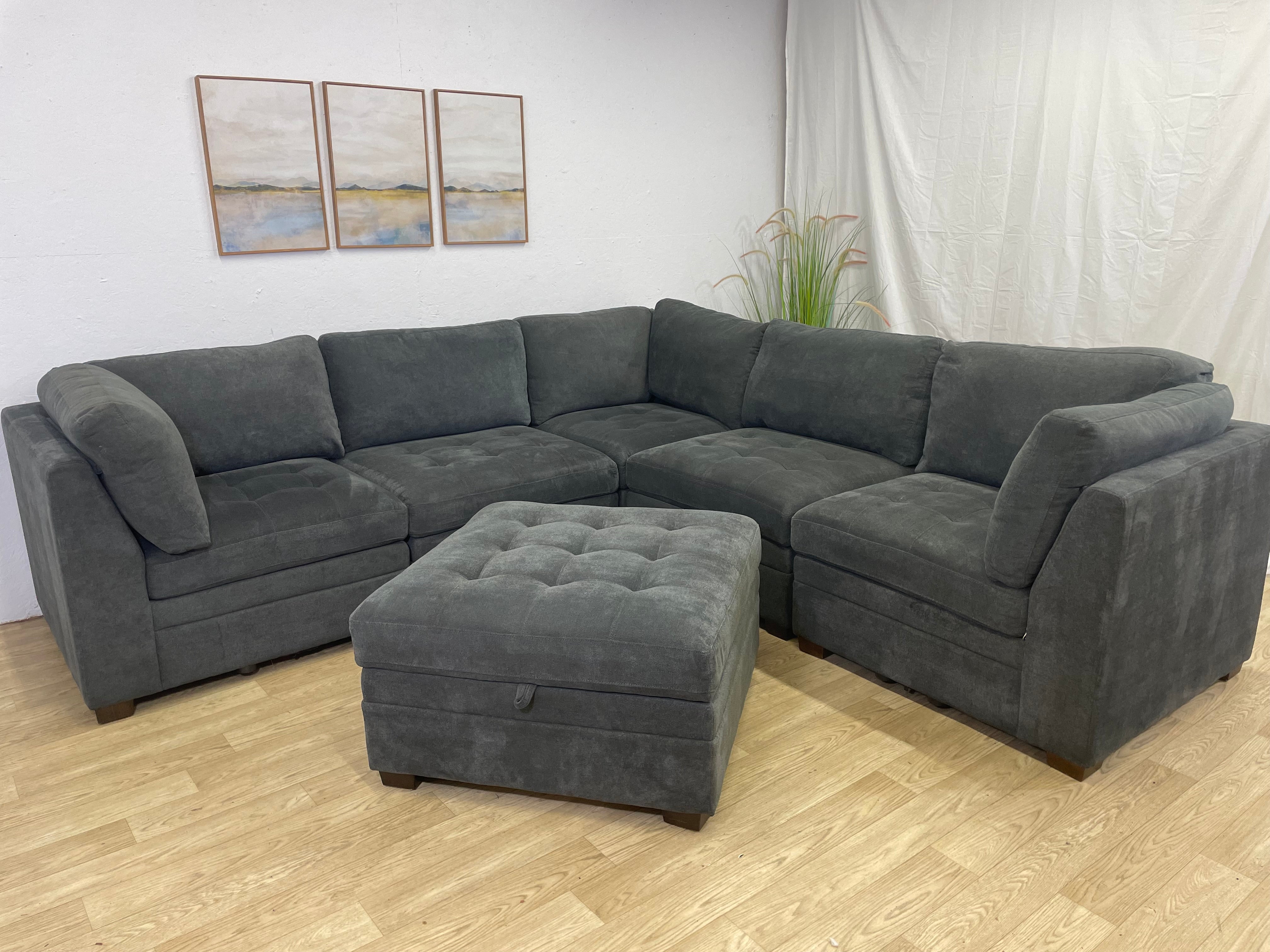 Thomasville Tisdale Modular Sectional Dark Gray
