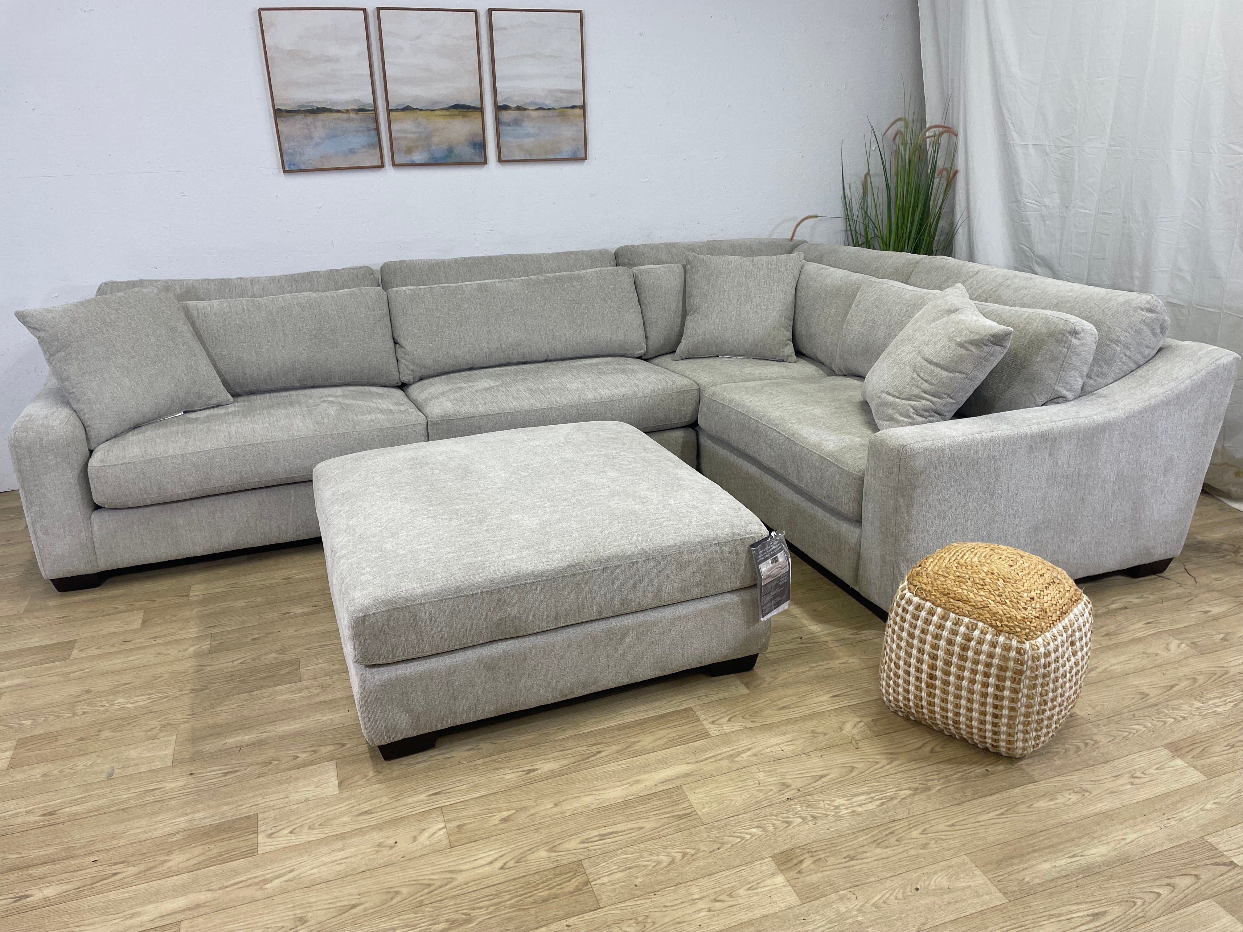 L-Shaped Sectional W/ Ottoman