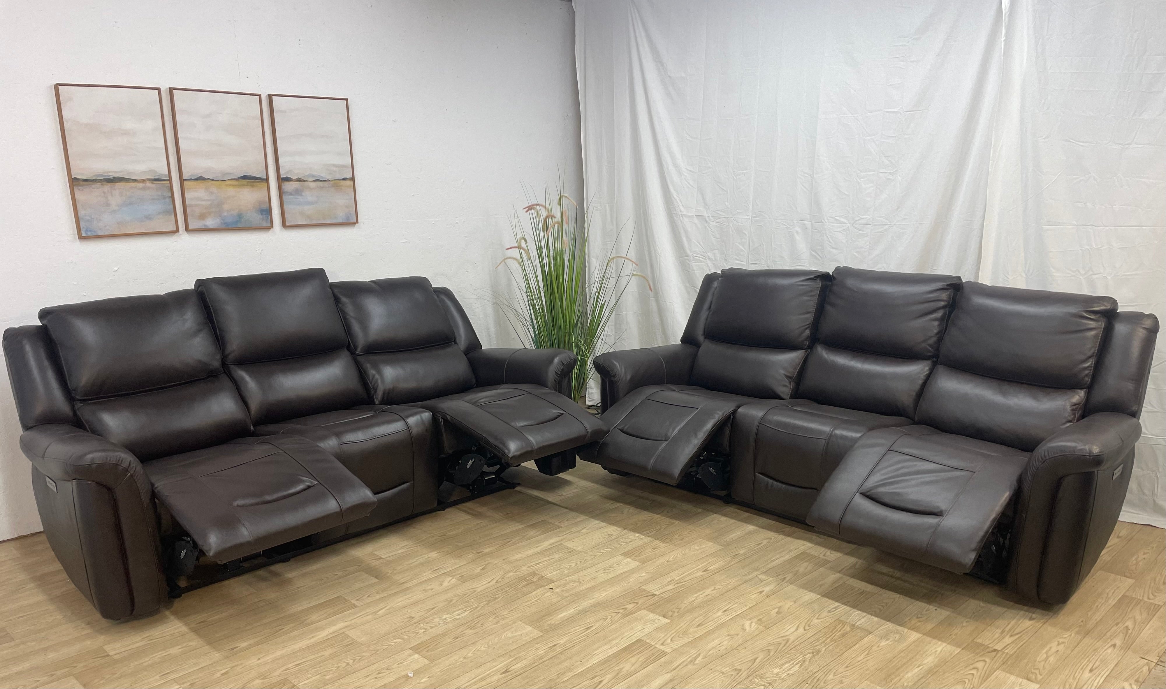Top Grain Leather Sofa Set Gilman Creek