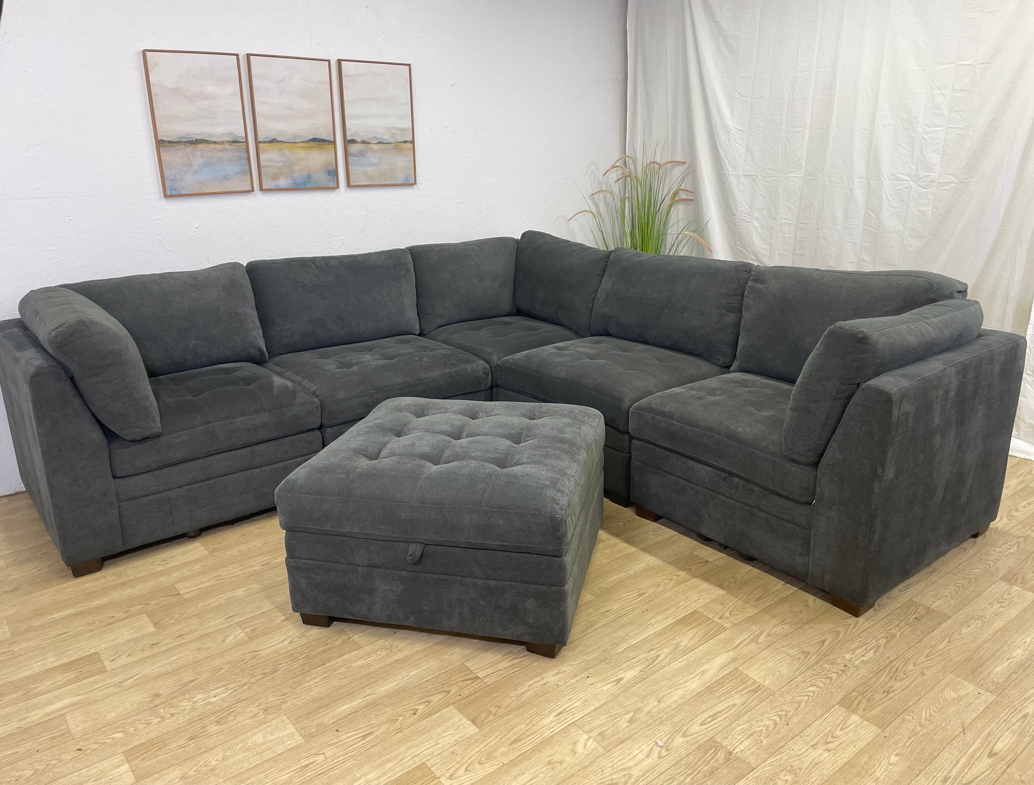 Thomasville Tisdale Modular Sectional Dark Gray