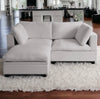 Cloud Couch, Front Side, Light Gray, 3 Piece