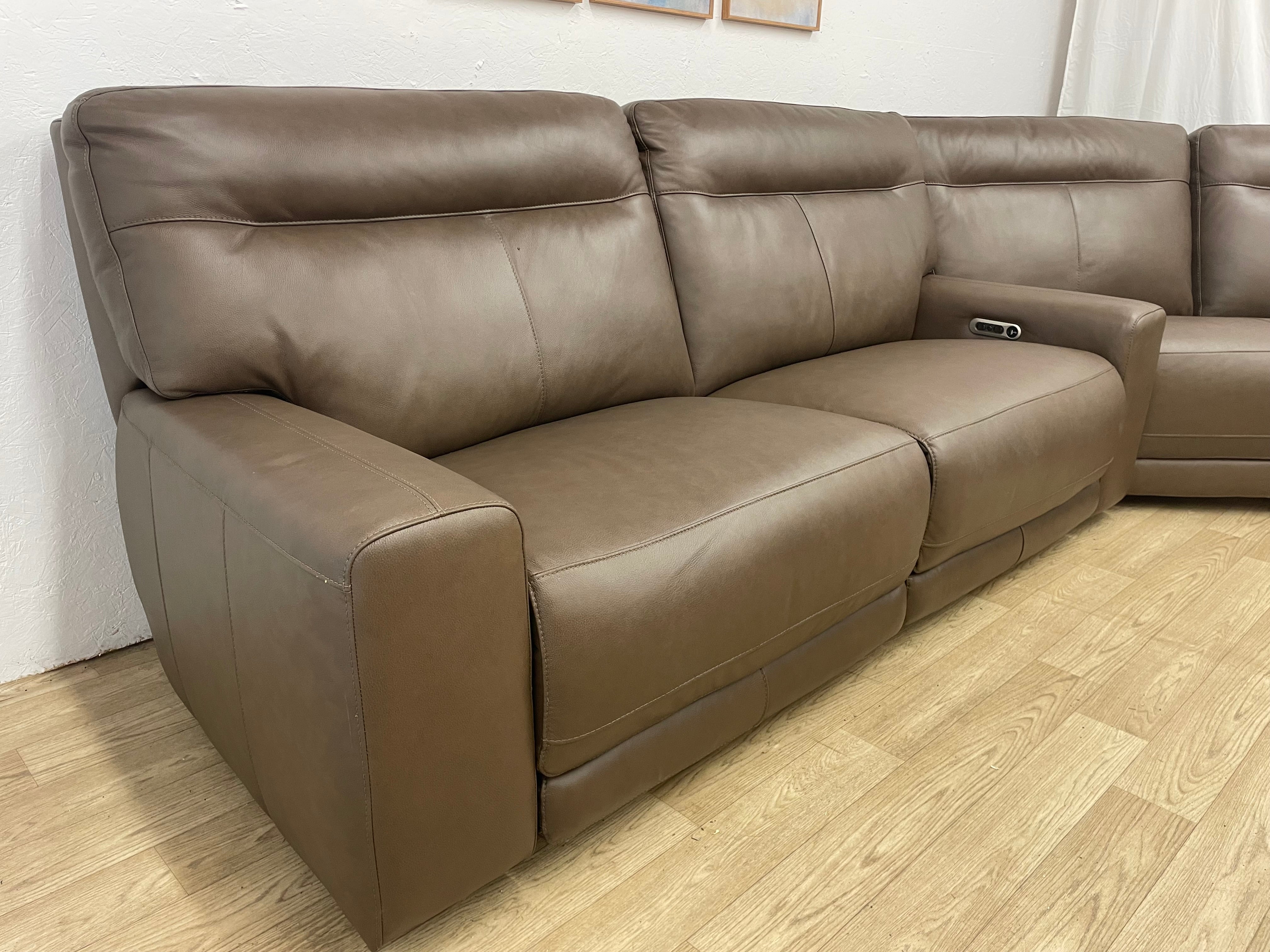 Atlas 3pc Leather Sectional Power Reclining