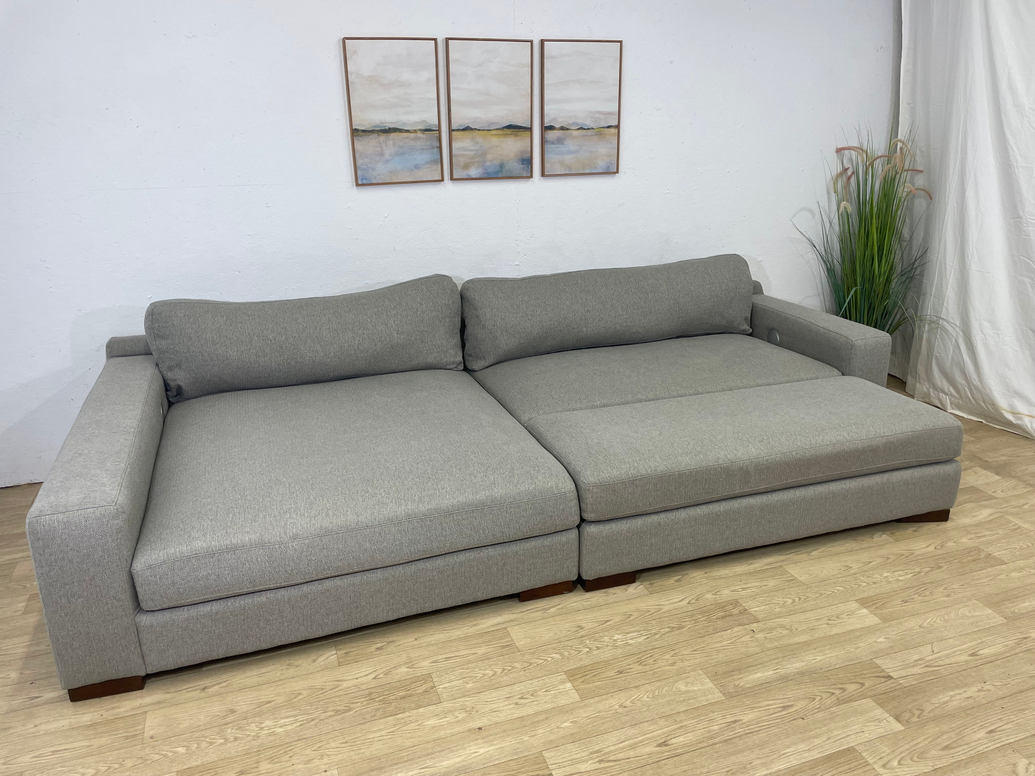 Hendley Gray Oversized Chaise Sectional