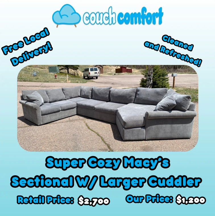 Super Cozy Sectional W/ Large Cuudler
