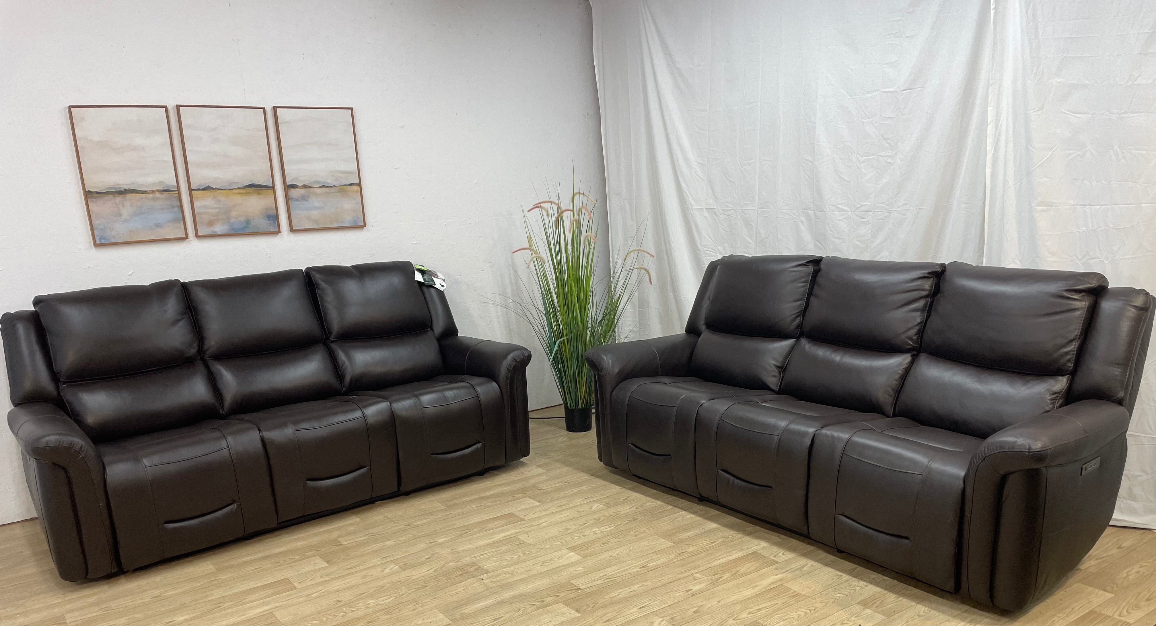 Top Grain Leather Sofa Set Gilman Creek