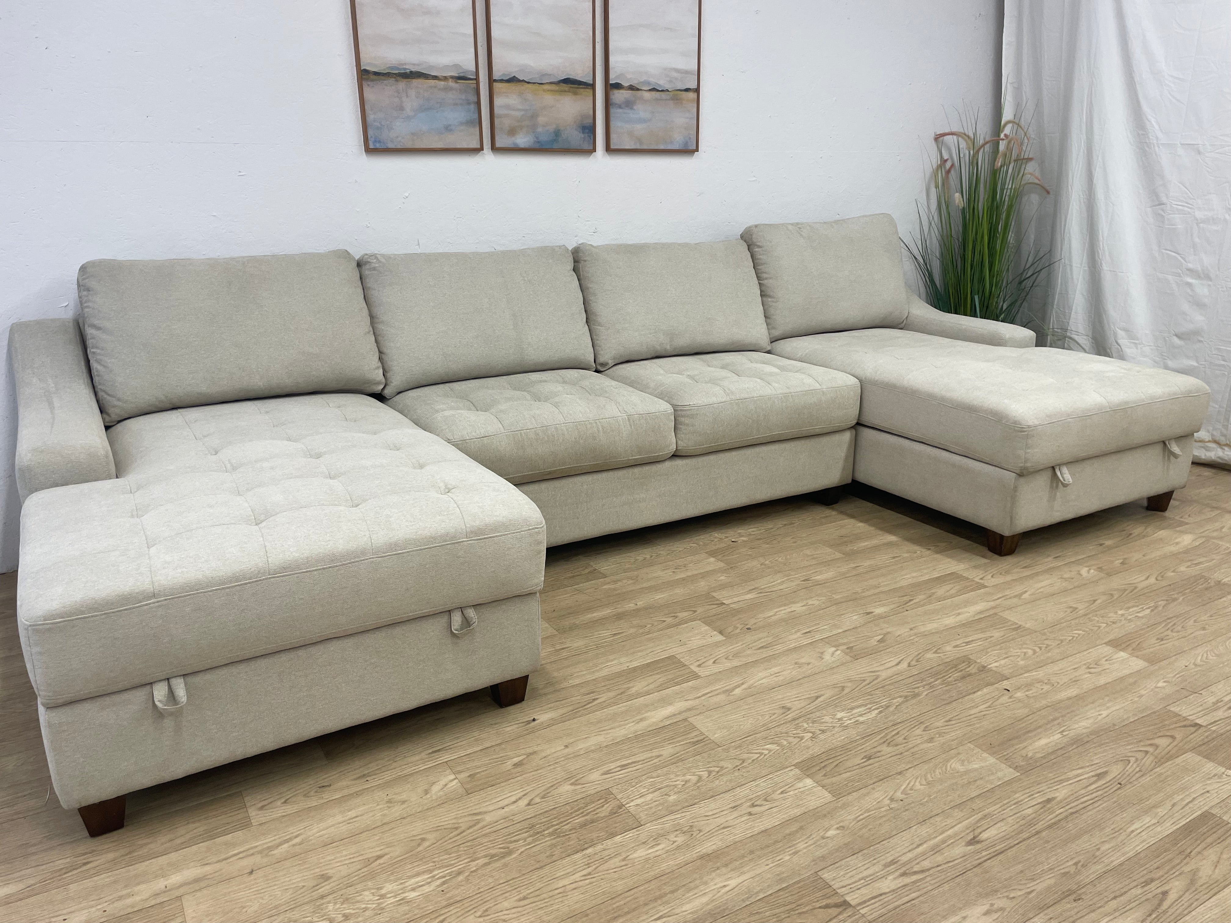 Thomasville Double Chaise Sectional