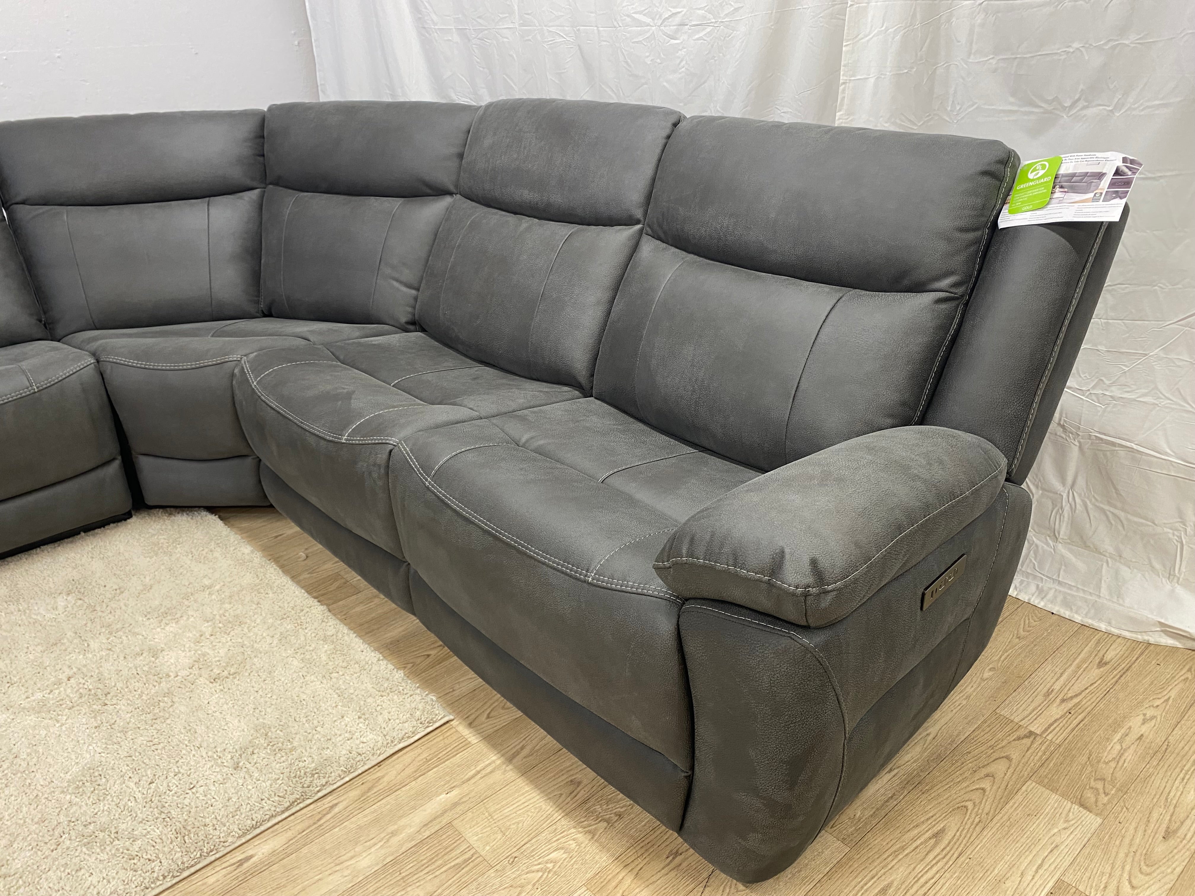 Zakary Fabric Power Recliner W/ Power Headrests