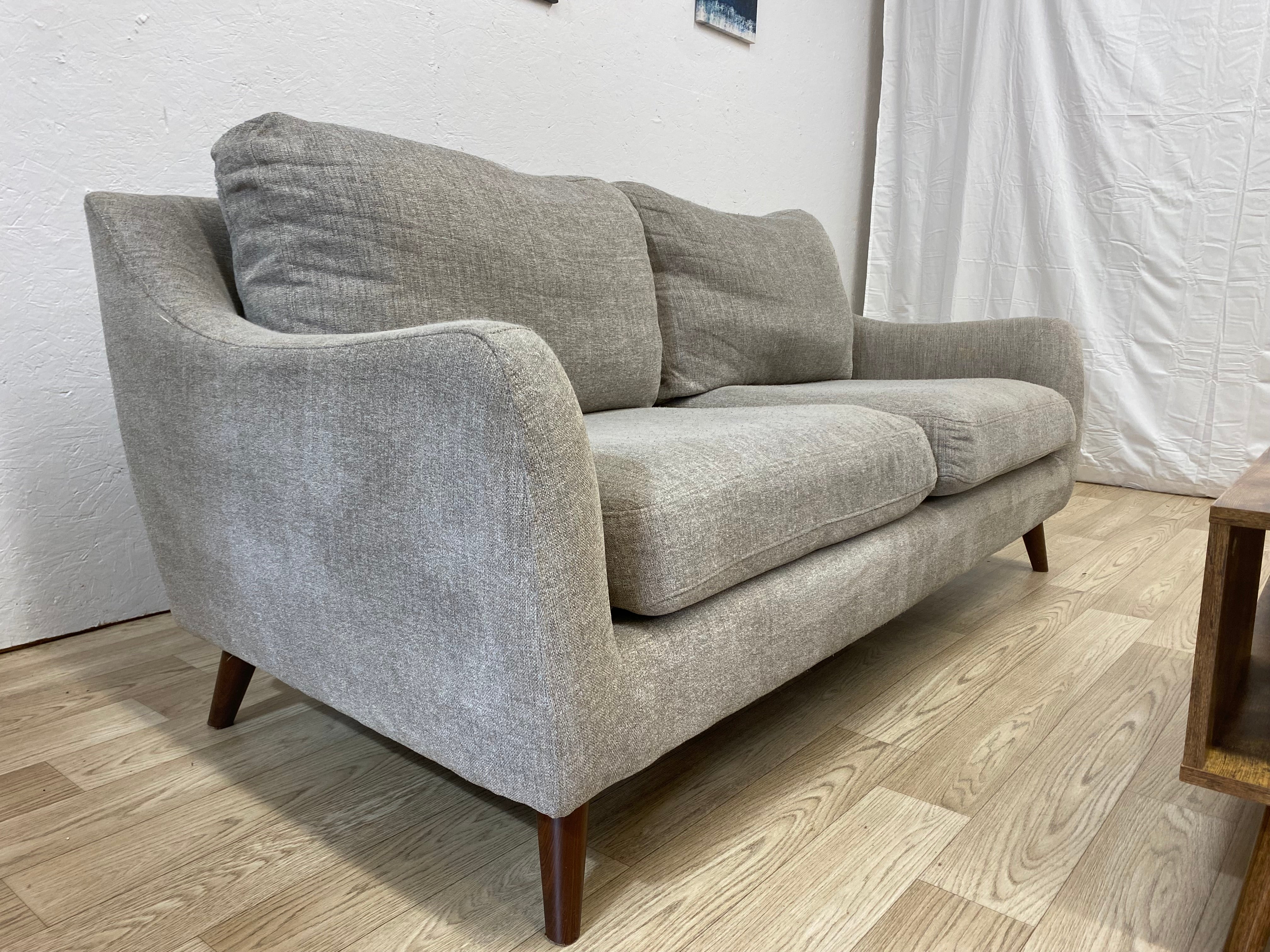 Mid-Century Modern Gray Sofa