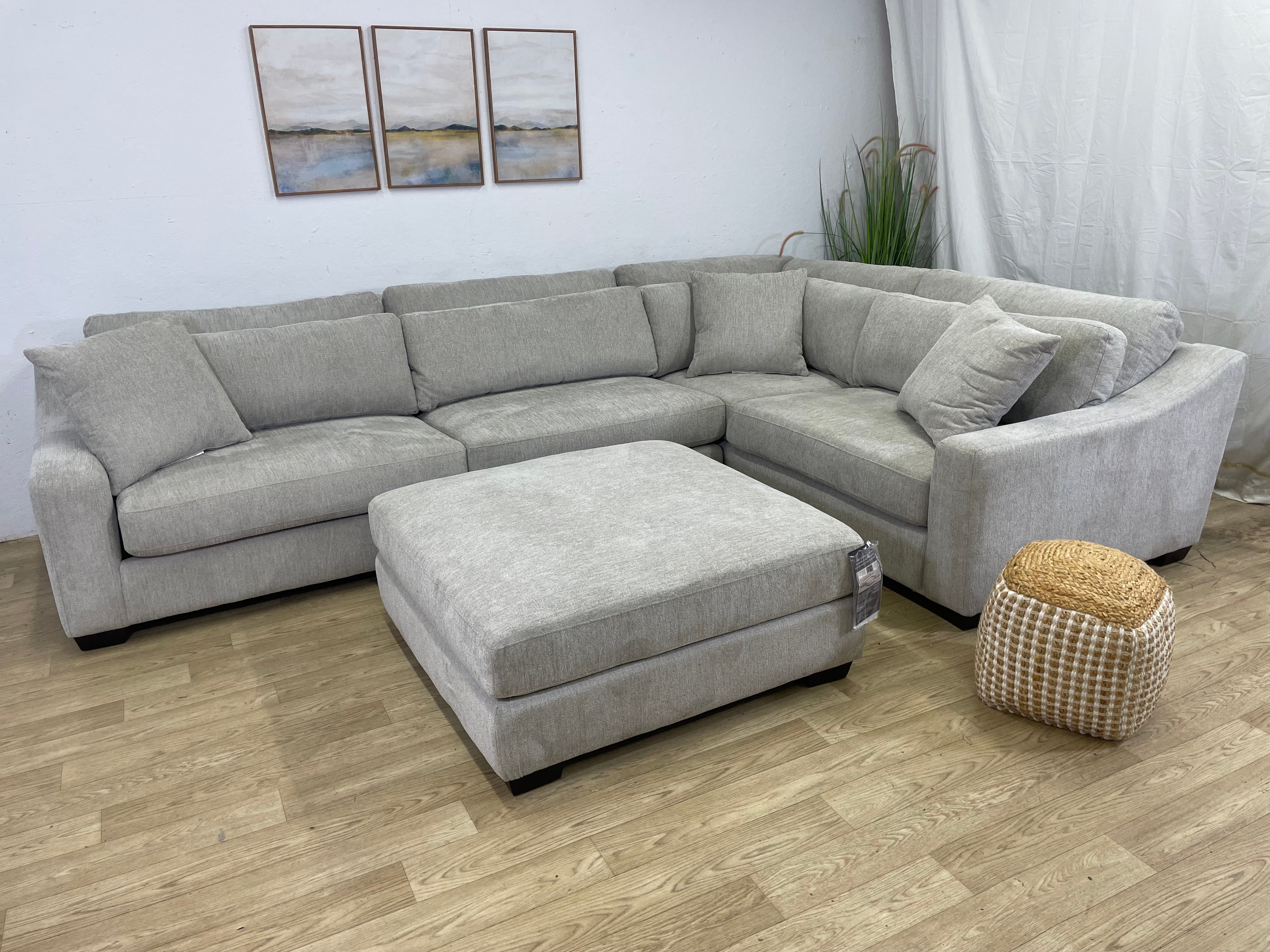 L-Shaped Sectional W/ Ottoman