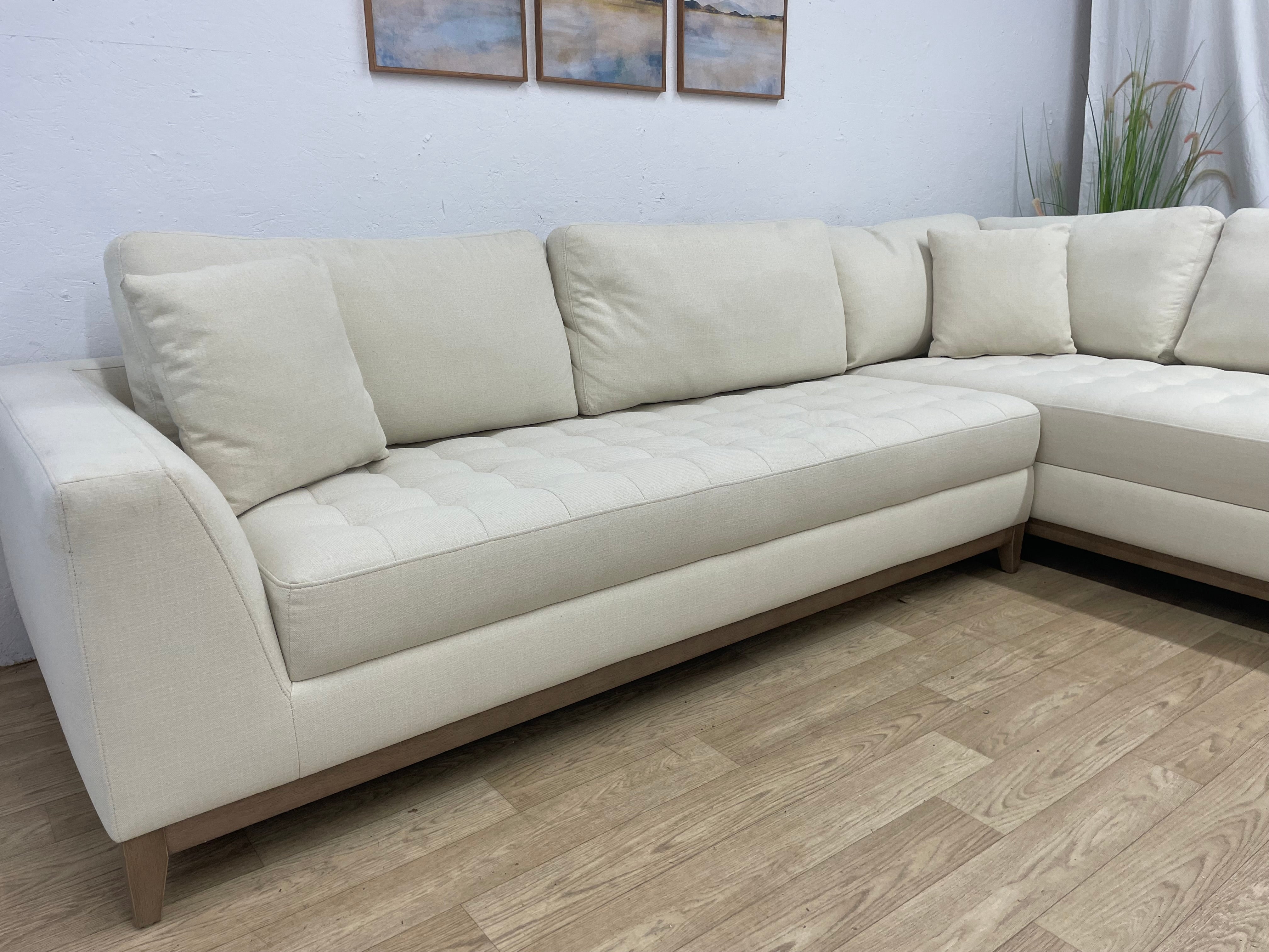 Henredon Cream Sectional Mid Century Modern