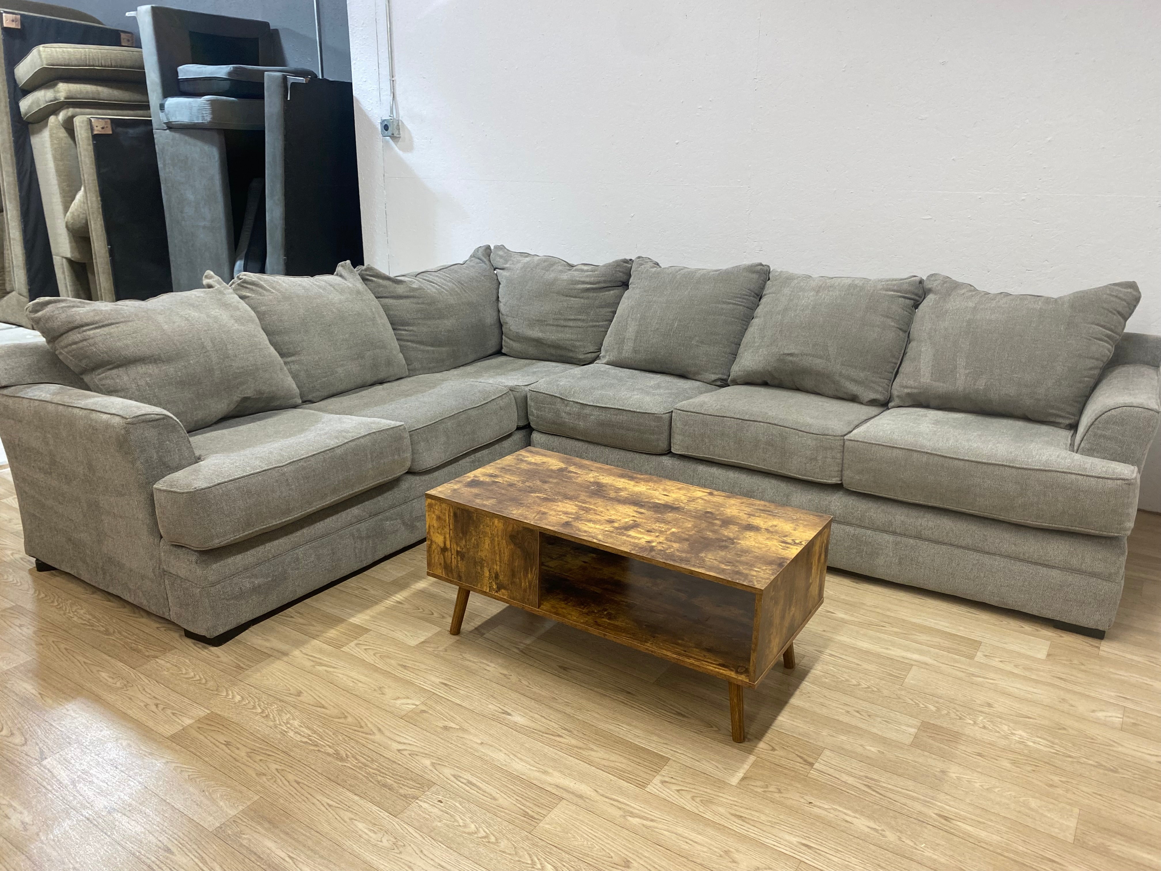Broyhill L-Shaped Grey Sectional