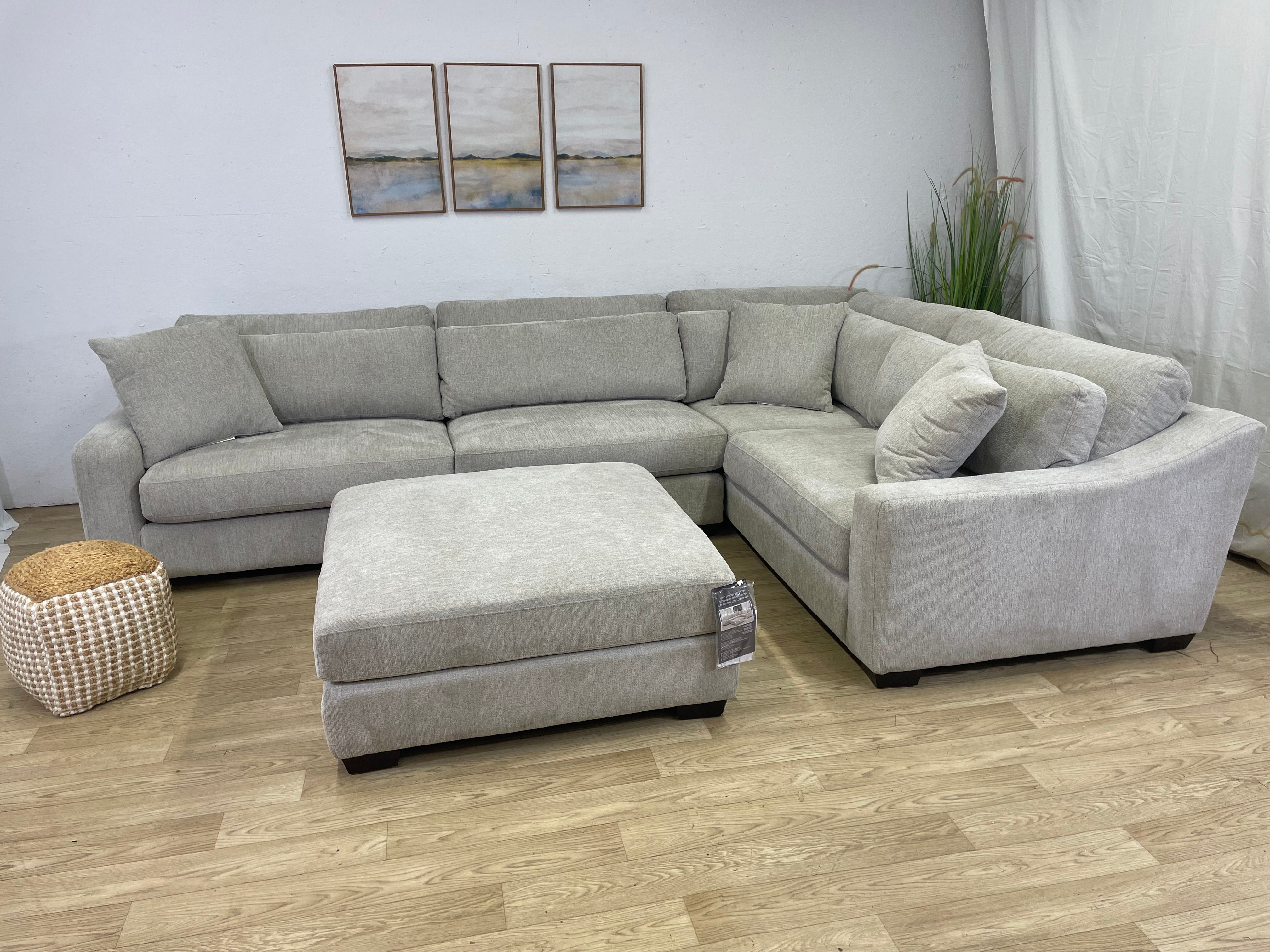 L-Shaped Sectional W/ Ottoman