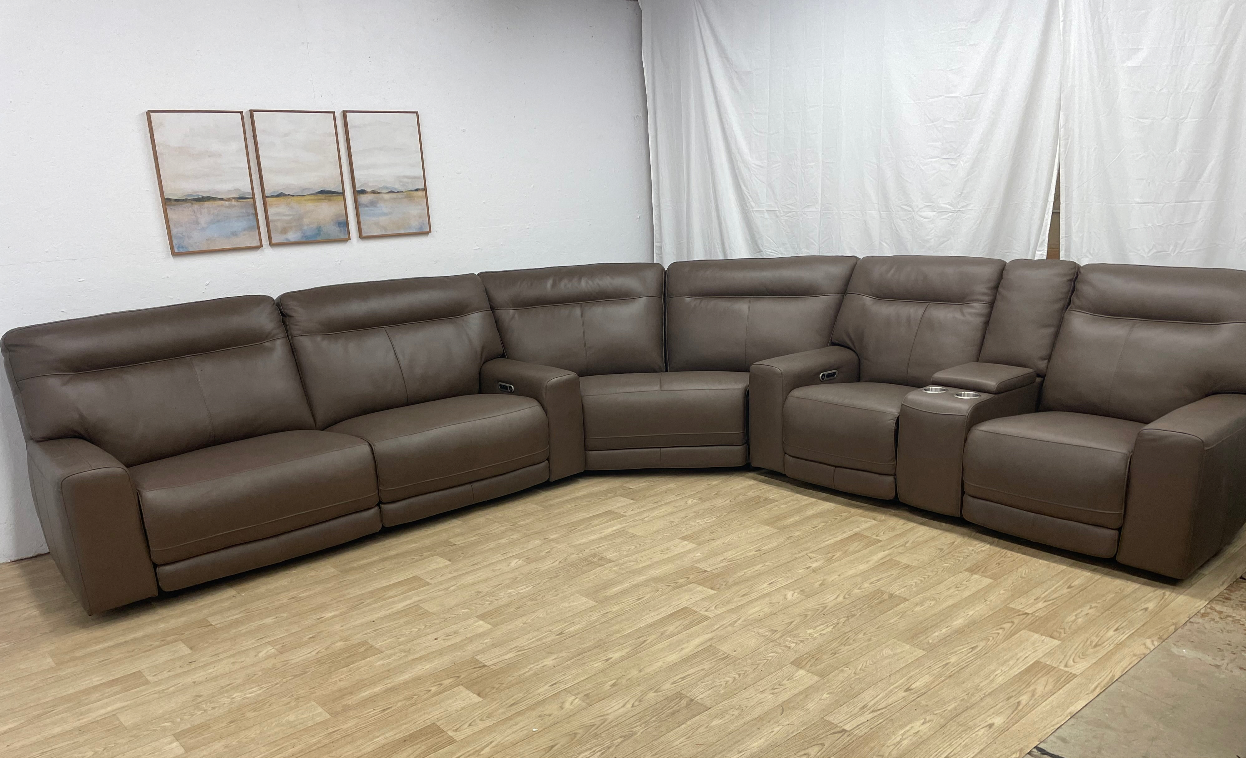 Atlas 3pc Leather Sectional Power Reclining